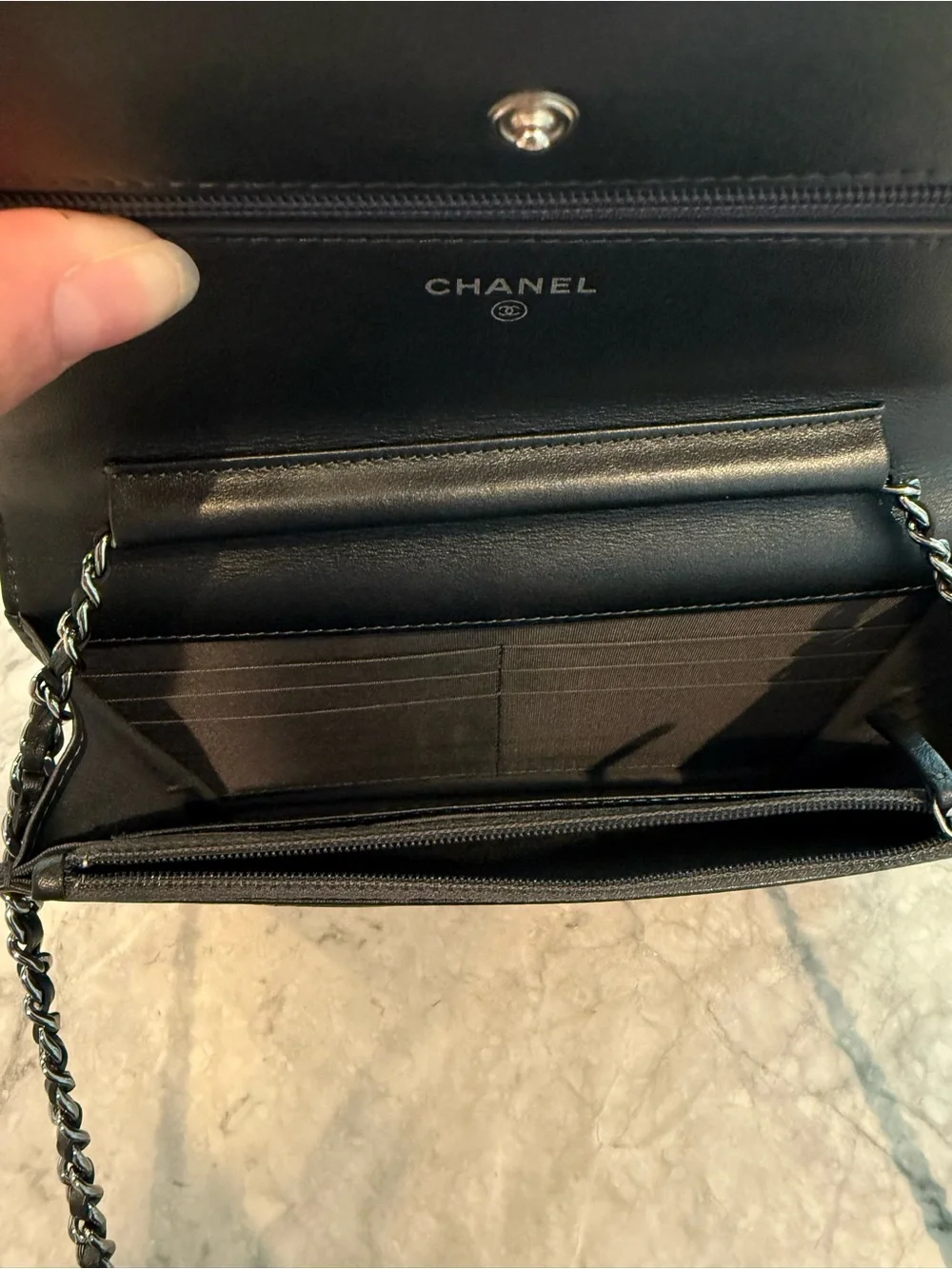 Chanel Metallic WOC with Tassel Strap
